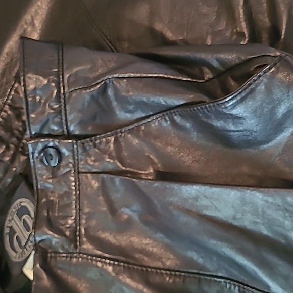 Dominic Bellissimo Vintage Black Leather High Waist Pleated Lined Pants Wmns 16 - Picture 5 of 16
